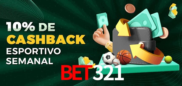 10% de bônus de cashback na bet321
